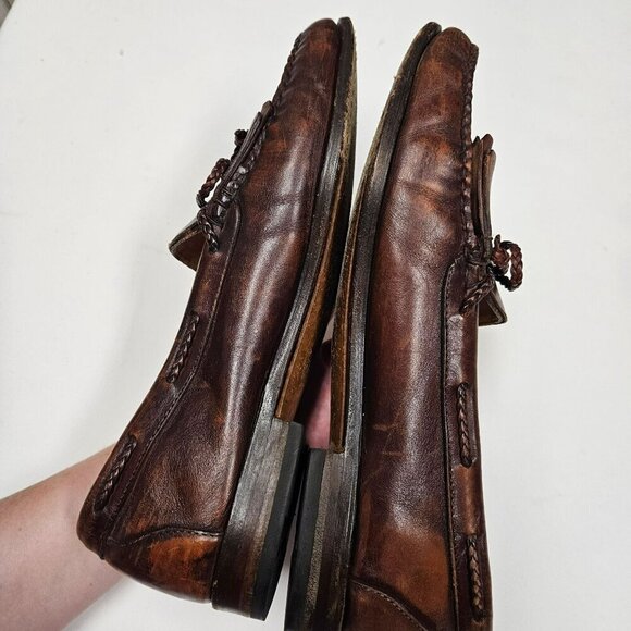 Allen Edmonds‎ Mens Woodstock Leather Tassel Slip On Loafers Made USA 11.5 D
